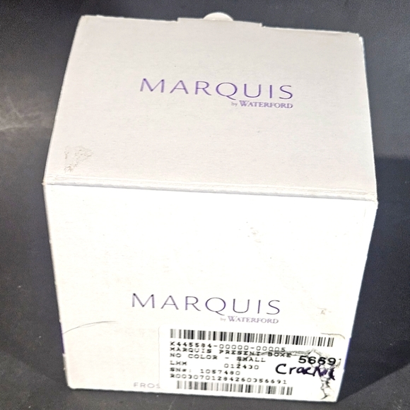 Marquis By Waterford Small Trinket Box Present Has A Crack - Picture 7 of 7